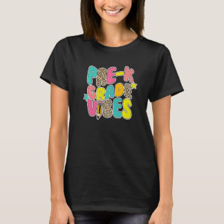 Camiseta De vuelta a la escuela Prek Vibes Leopard Teachers