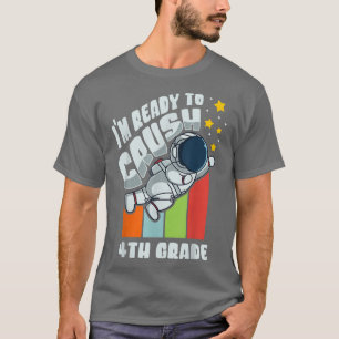 Camiseta De vuelta a la escuela primer día de 4º grado Astr
