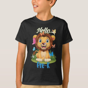 Camiseta De vuelta a la escuela primer día de león y maripo