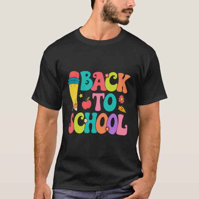 Camiseta De Vuelta A La Escuela, Primer Día De Los Maestros (Anverso)