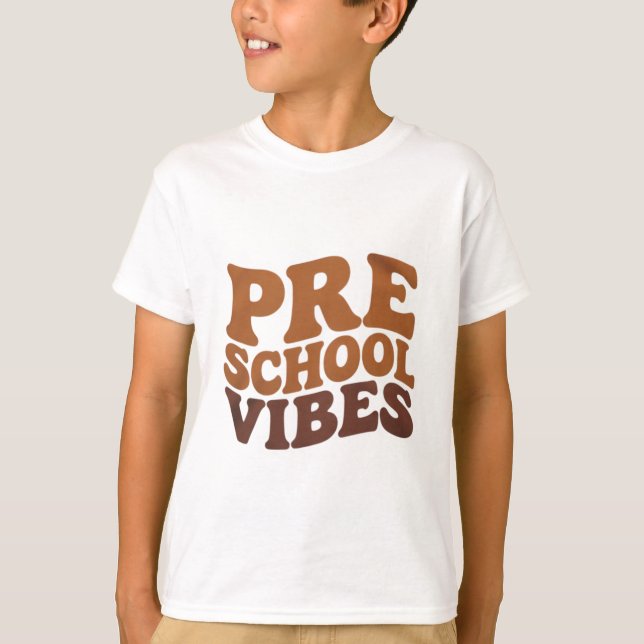 Camiseta De vuelta a la escuela primer día de preescolar Gr (Anverso)
