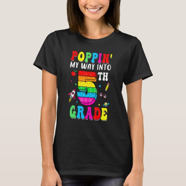 Camiseta De vuelta a la escuela primer día explotando mi ca (Anverso)