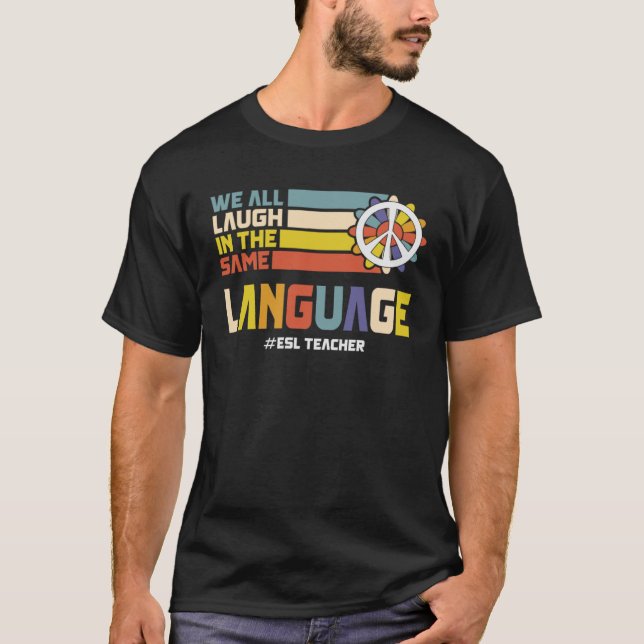 Camiseta De Vuelta A La Escuela Primer Día Profesora ESOL E (Anverso)