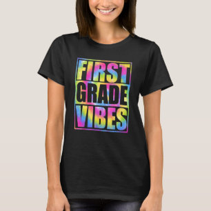 Camiseta De vuelta a la escuela Primer grado Vibes Primer d
