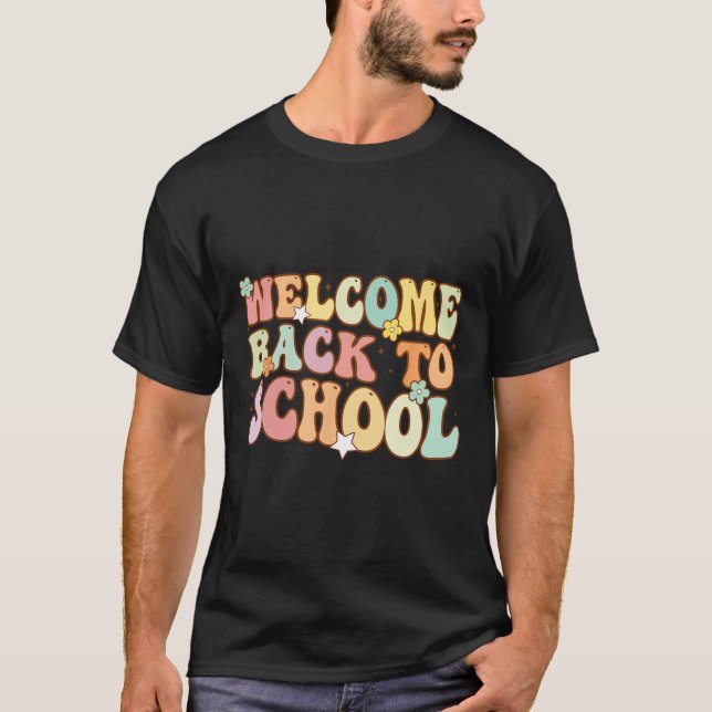 Camiseta De Vuelta A La Escuela Retro Primer Día Del Maestr (Anverso)