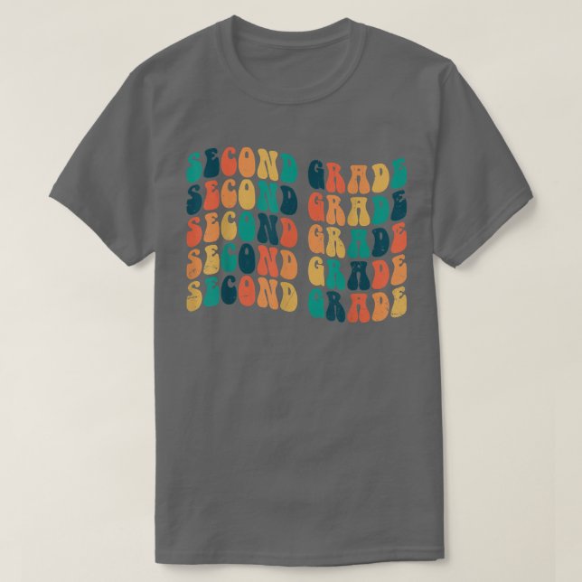 Camiseta De vuelta a la escuela Segundo Grado Primer Día de (Diseño del anverso)