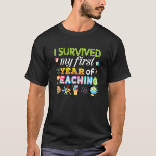 Camiseta De Vuelta A La Escuela Sobreviví A Mi Primer Año D