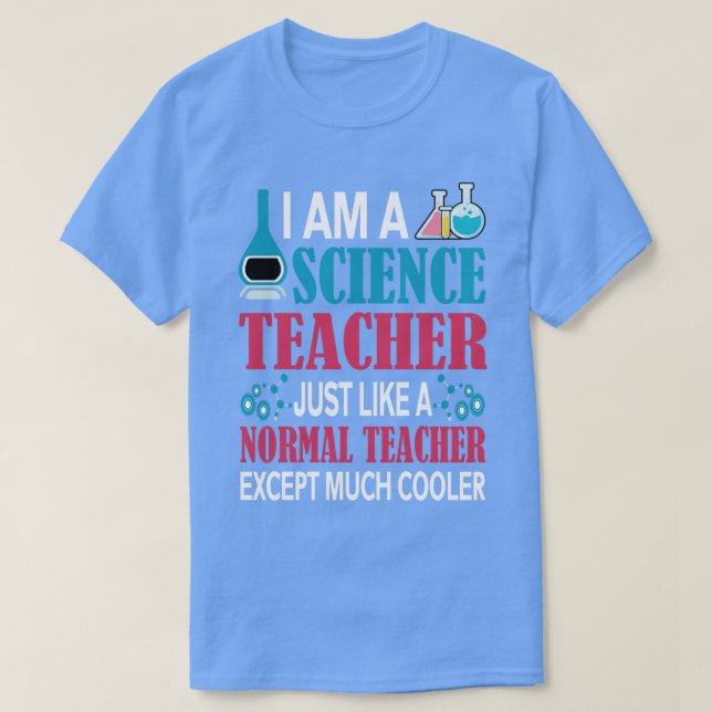 Camiseta De vuelta a la escuela- soy profesor de ciencias c (Diseño del anverso)