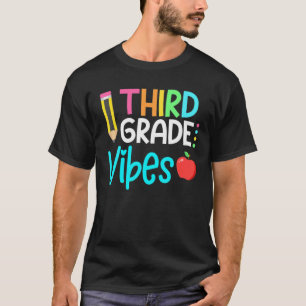 Camiseta De Vuelta A La Escuela Vibes De 3er Grado , Profes