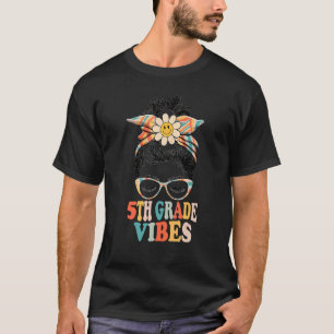 Camiseta De vuelta a la escuela Vibraciones de 5º grado Pri
