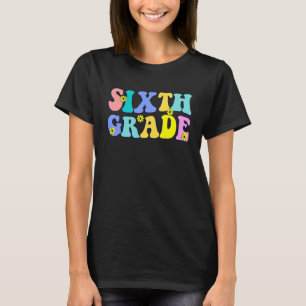 Camiseta De vuelta a la escuela vibraciones de sexto grado 