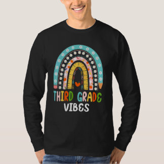 Camiseta De vuelta a la escuela vibraciones de tercer grado