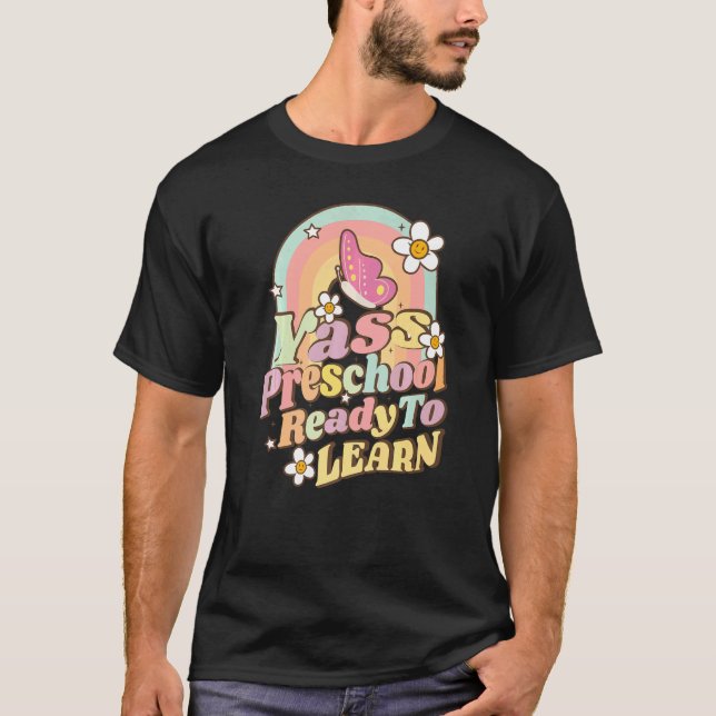 Camiseta De Vuelta A La Escuela Yass Preescolar Vibes Profe (Anverso)