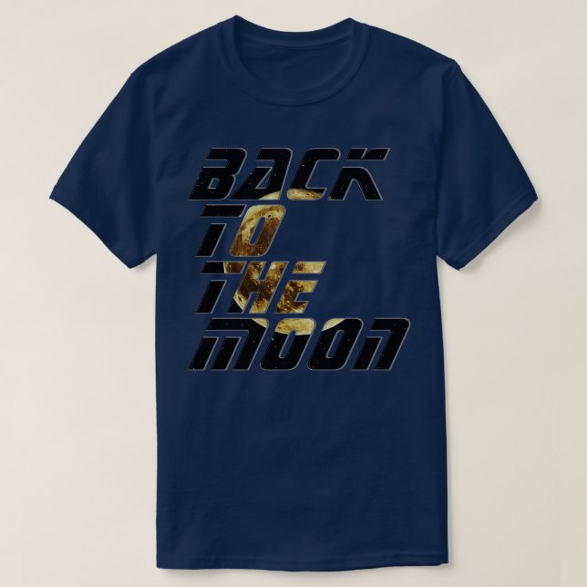 Camiseta De vuelta a la luna (Diseño del anverso)
