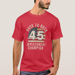 Camiseta de vuelta a la parte posterior de la interpelación