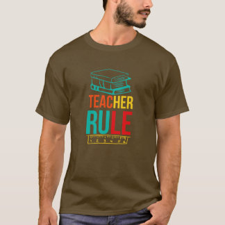 Camiseta De vuelta a la regla de los profesores de escuela