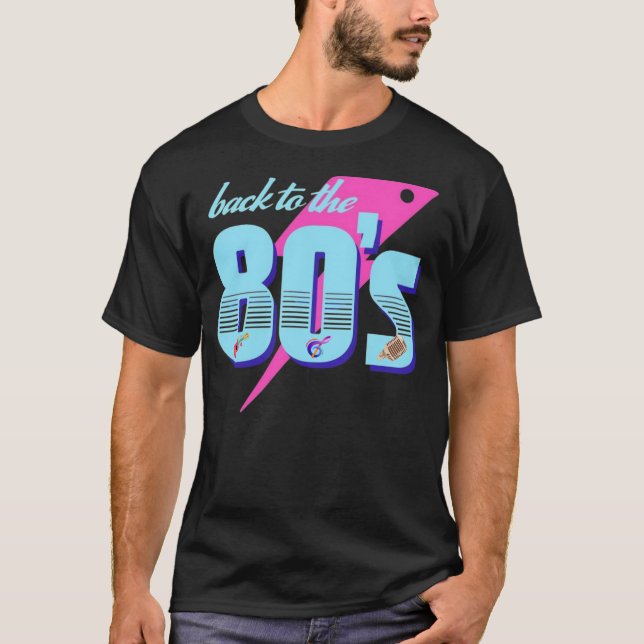 Camiseta De vuelta a la Vibe de los años 80 (Anverso)