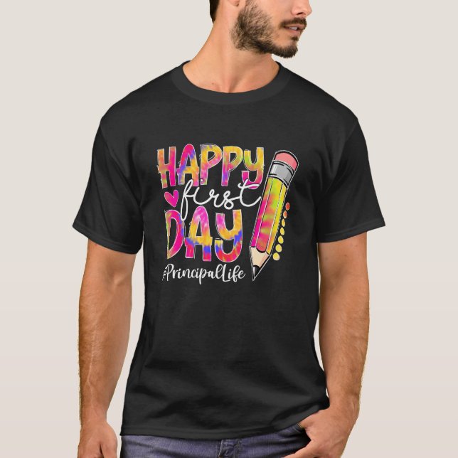 Camiseta De vuelta a la vida de director escolar Lápiz Tint (Anverso)
