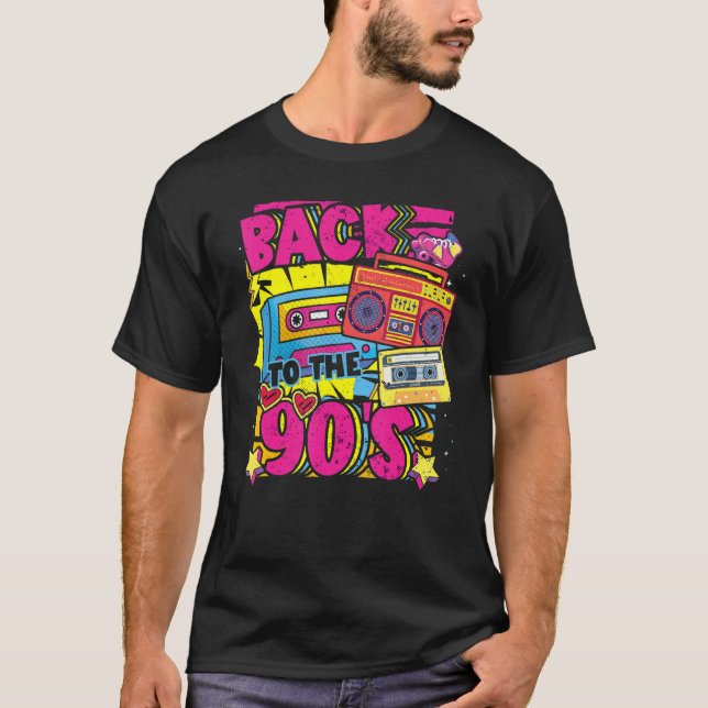 Camiseta De vuelta a los 90's Disco Radio y Techno Era Vin (Anverso)