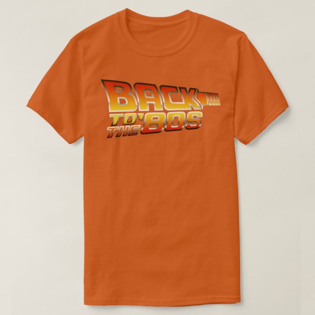 Camiseta De vuelta a los años 80 (Diseño del anverso)