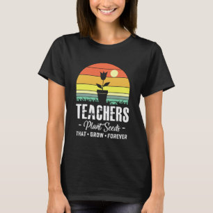 Camiseta De vuelta a los maestros de la escuela plantan sem