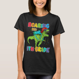 Camiseta De vuelta a los Rex Dinosaurios de 5º grado de la
