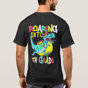 Camiseta De vuelta a Scho, Dinosaurio Rex de 4º Grado