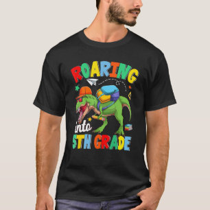 Camiseta De vuelta a Scho, niños de dinosaurios de quinto g