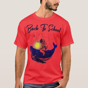 Camiseta De Vuelta Al Astronauta Ballena Escolar