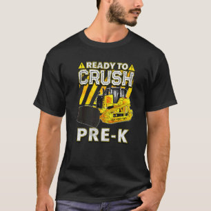 Camiseta De Vuelta Al Buldózer Escolar Listo Para Aplastar