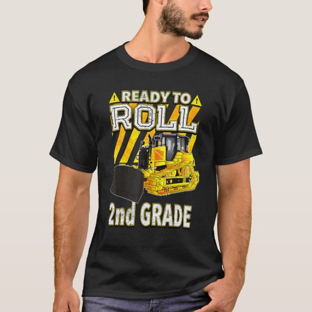 Camiseta De Vuelta Al Bulldozer Escolar Listo Para Dar Segu (Anverso)
