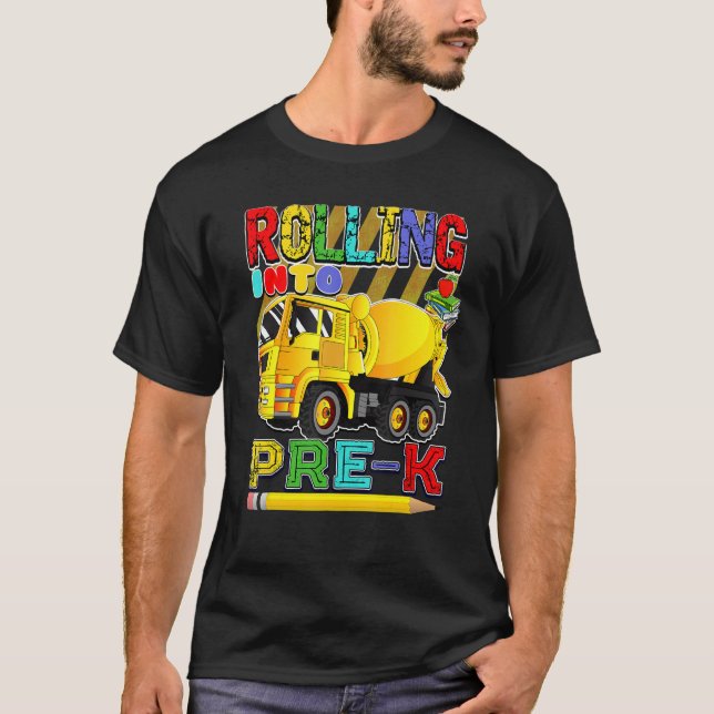 Camiseta De Vuelta Al Camión De Mezclador Escolar Que Se De (Anverso)