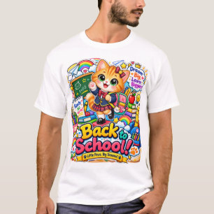 Camiseta de vuelta al cole de pingüino Kawaii