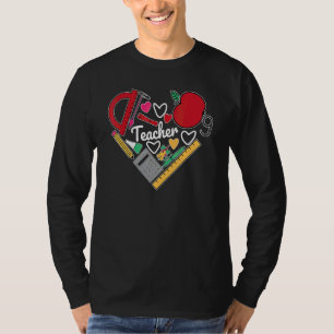 Camiseta De vuelta al cole friki nerd profesor de matemátic