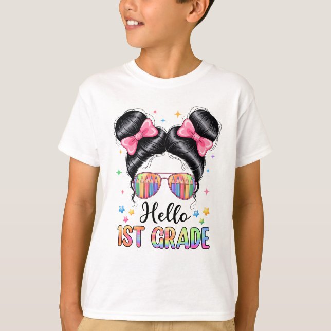Camiseta De Vuelta Al Colegio Coquette Bow Profesor Hello F (Anverso)