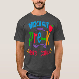 Camiseta De Vuelta Al Colegio Cuidado Previo Al K Aquí Veng