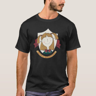 Camiseta De Vuelta Al Colegio Curso Sonriente Cara Chica Ge