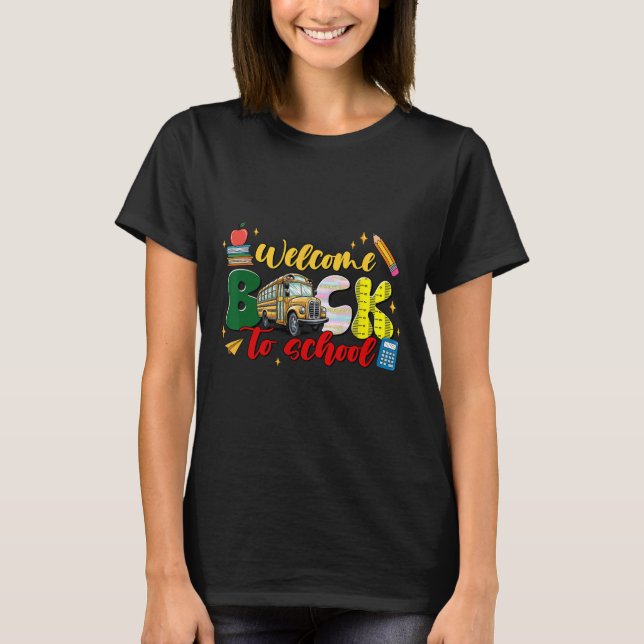Camiseta De Vuelta Al Colegio De La Escuela De Diversión De (Anverso)