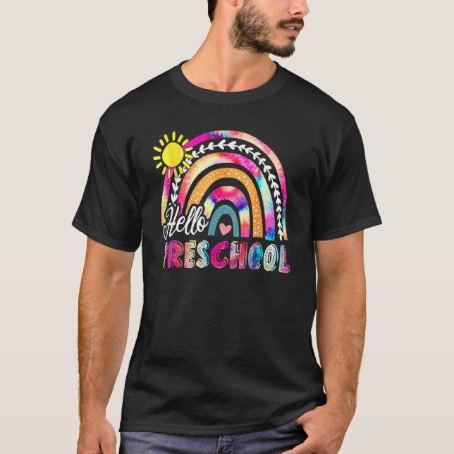 Camiseta De Vuelta Al Colegio El Boho Arcoiris Tie Dye Prof (Anverso)