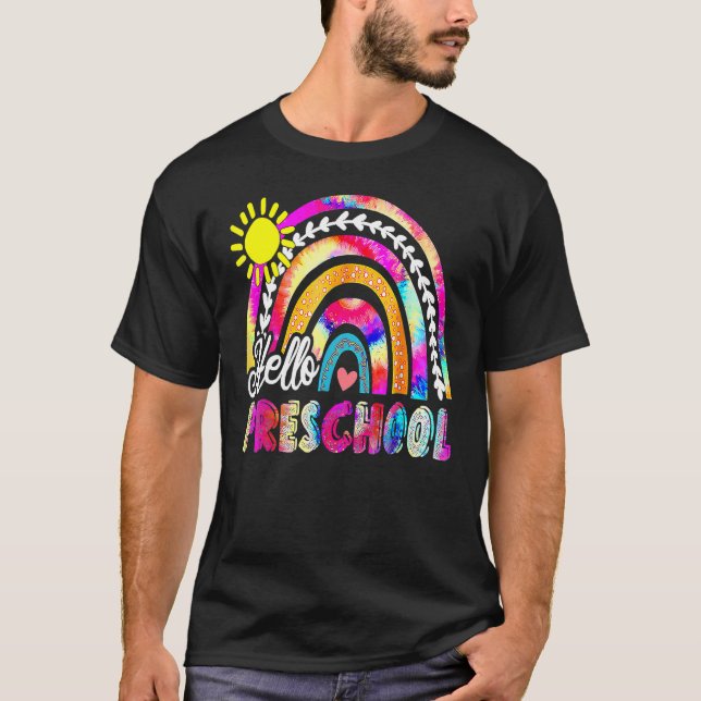 Camiseta De Vuelta Al Colegio El Boho Arcoiris Tie Dye Prof (Anverso)