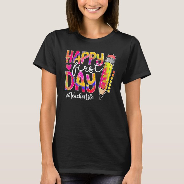 Camiseta De Vuelta Al Colegio El Lápiz De Vida Del Profesor (Anverso)