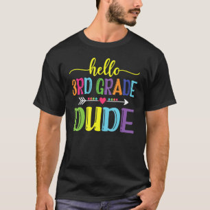 Camiseta De Vuelta Al Colegio Hola Estudiantes De 3er Grado