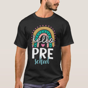 Camiseta De Vuelta Al Colegio Hola Profesora Preescolar De