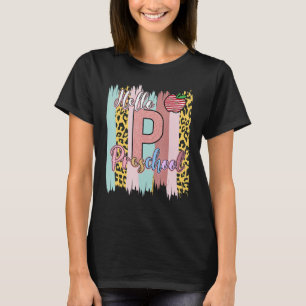 Camiseta De Vuelta Al Colegio Hola Profesores De Preescolar
