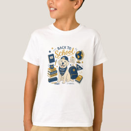 Camiseta De Vuelta Al Colegio Labrador Retro 