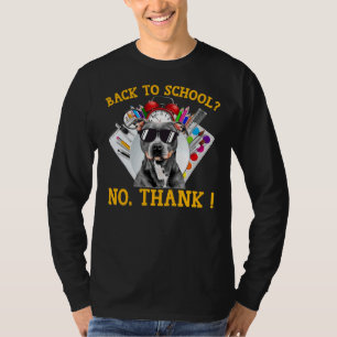 Camiseta De Vuelta Al Colegio Lentes De Sol De Pitbull Perr