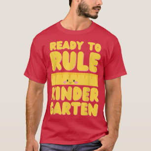Camiseta De vuelta al colegio listo para gobernar el jardín
