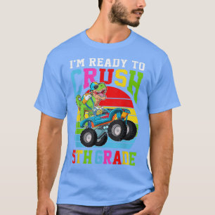 Camiseta De Vuelta Al Colegio Primer Día De Dinosaurio Mon 