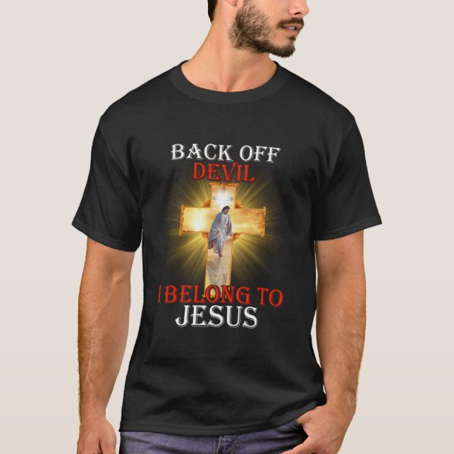 Camiseta De Vuelta Al Diablo Que Pertenezco A Jesús Cristia (Anverso)