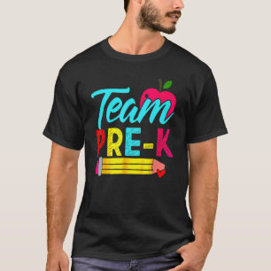 Camiseta De Vuelta Al Equipo Escolar Estudiante De Preescol